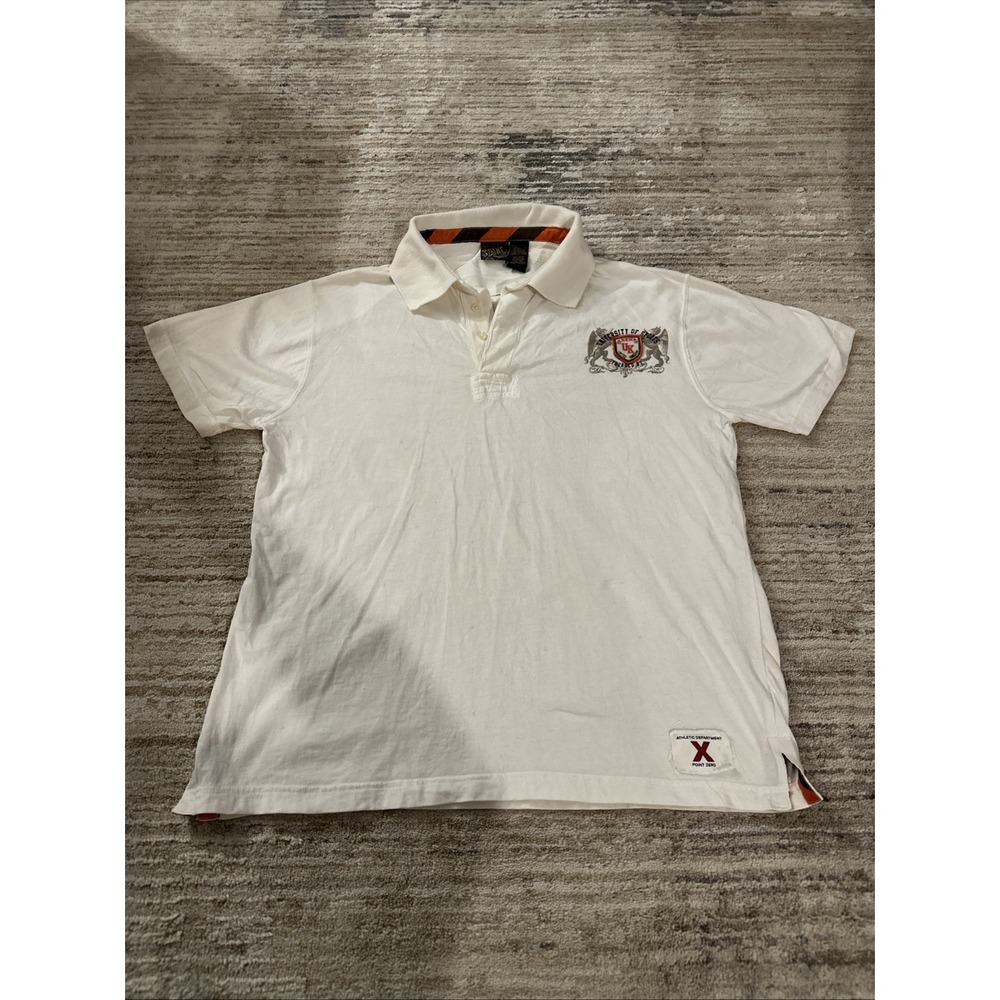 Point Zero Alternative Movement Polo Shirt Men Sz L Founded 83 UK Arena Sports